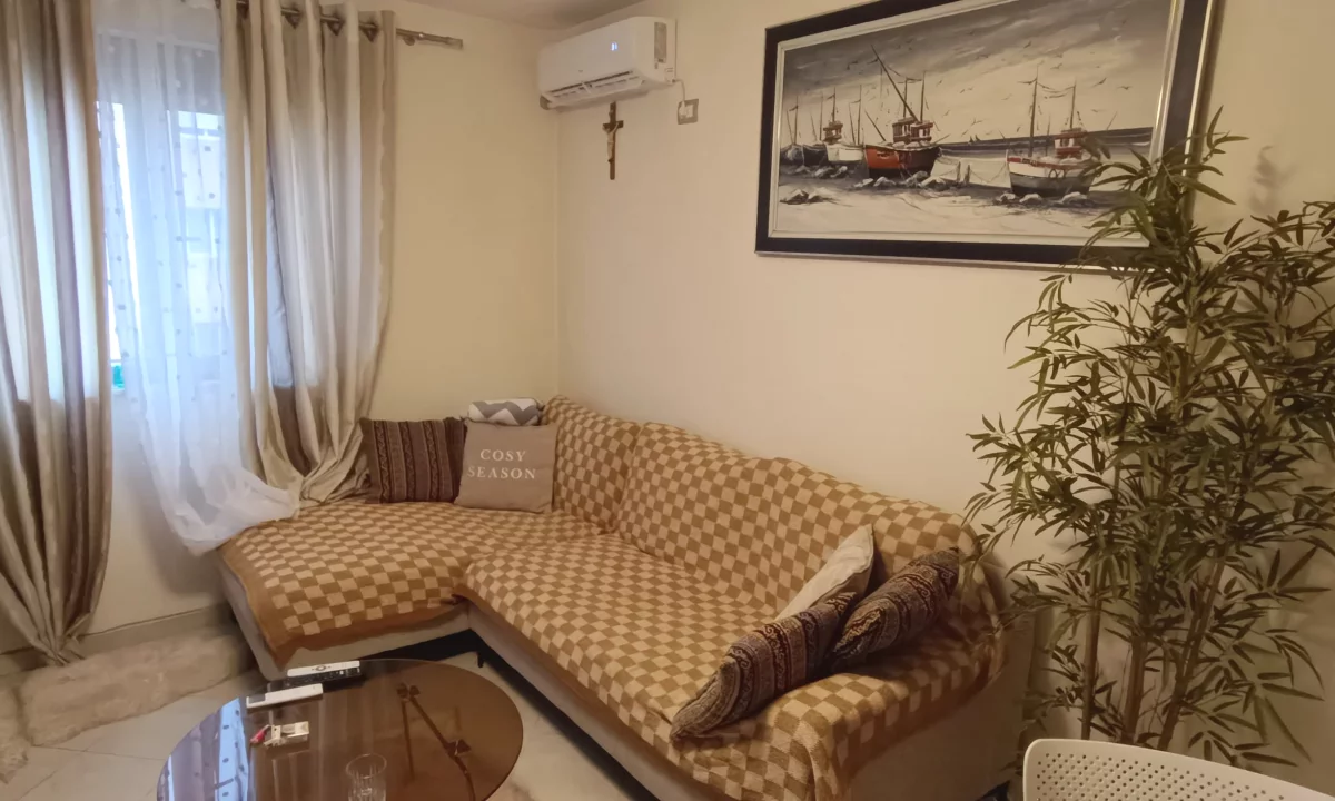 Shtepi ne shitje Apartament ne Tirane, 1+1, Mobilimi E mobiluar, Pagesa 125,000  Euro.