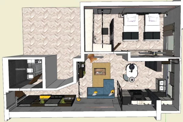 Apartment for rent in Tirana 2+1, Furnished