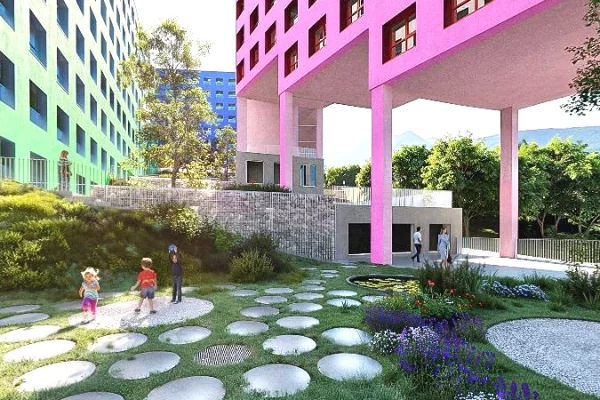 Apartament 2+1 në shitje në Nokia Residence Rezidencë e re nga Kontakt Ali Demi Tiranë