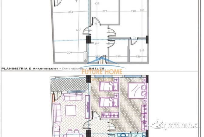 Shtepi ne shitje 2+1 ne Tirane - 185,000 Euro