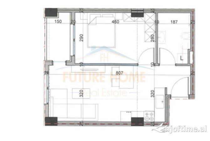 Shtepi ne shitje 1+1 ne Tirane - 62,900 Euro