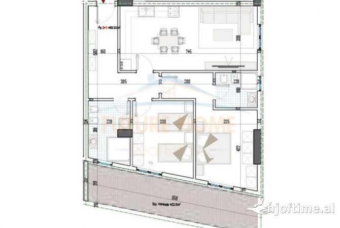 Shtepi ne shitje 2+1 ne Tirane - 151,000 Euro