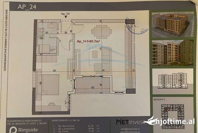 Shtepi ne shitje 1+1 ne Tirane - 65,600 Euro