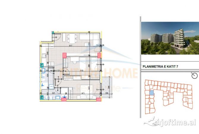 Shtepi ne shitje 2+1 ne Tirane - 105,600 Euro