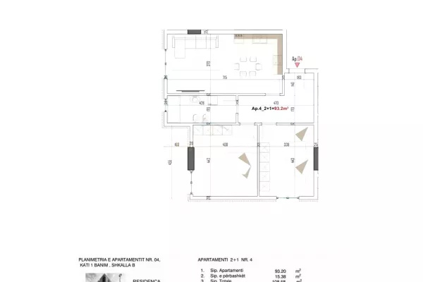 Shtepi ne shitje 2+1 ne Tirane - 115,000 Euro