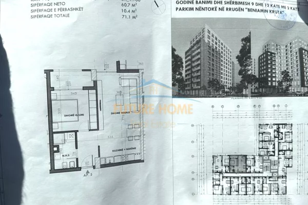 Shtepi ne shitje 1+1 ne Tirane - 110,200 Euro