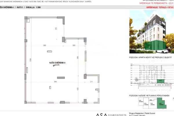 Business Property in Sale 1+1 in Durres - 441,000 Euro