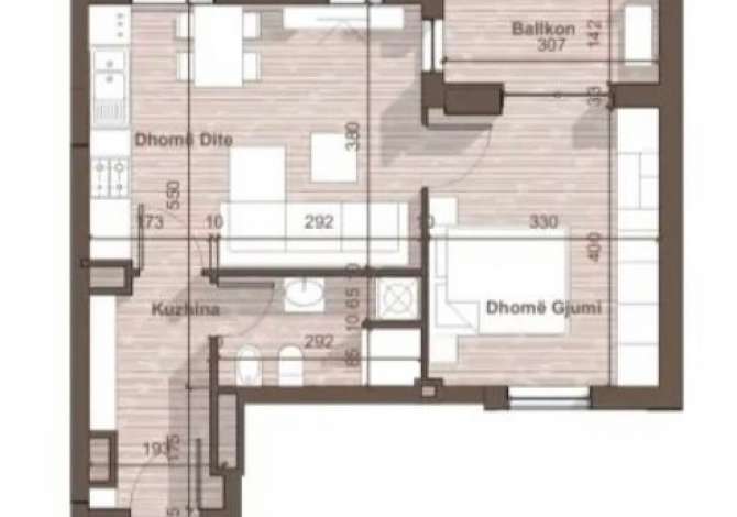 Shtepi ne shitje 1+1 ne Tirane - 49,000 Euro
