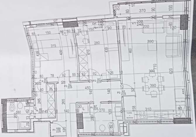 Shtepi ne shitje Apartament ne Tirane, 2+1, Mobilimi Bosh, pa mobiluar, Pagesa 105,370  Euro.