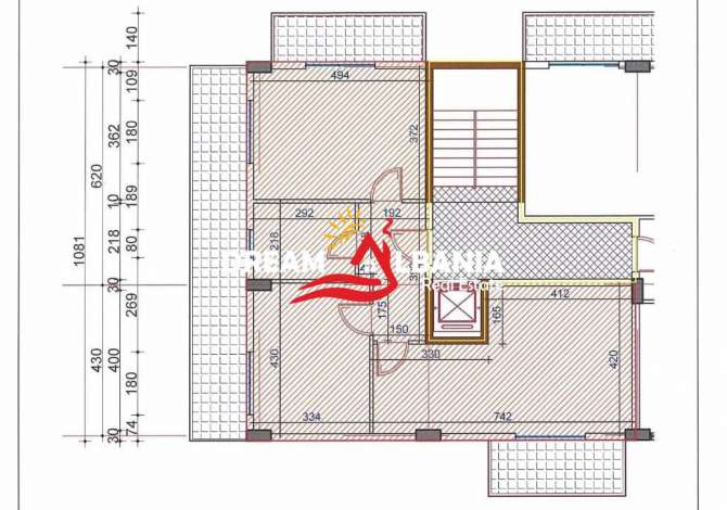 Shtepi ne shitje Apartament ne Tirane, 2+1, Mobilimi Bosh, pa mobiluar, Pagesa 75,000  Euro.