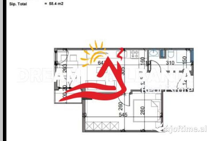Shtepi ne shitje 1+1 ne Tirane - 97,000 Euro