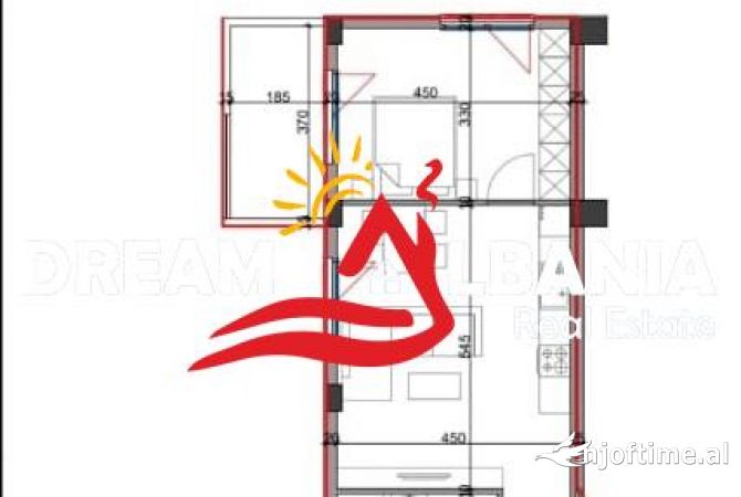 Shtepi ne shitje 1+1 ne Tirane - 97,000 Euro