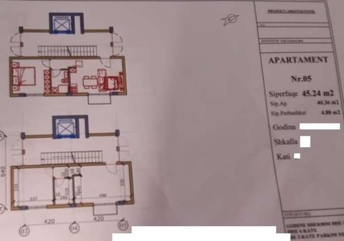 Shtepi ne shitje 1+1 ne Tirane - 63,000 Euro
