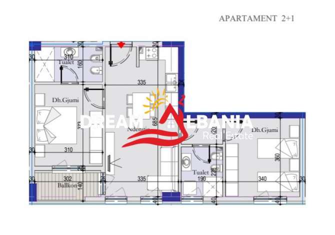 Shtepi ne shitje 2+1 ne Tirane - 92,000 Euro