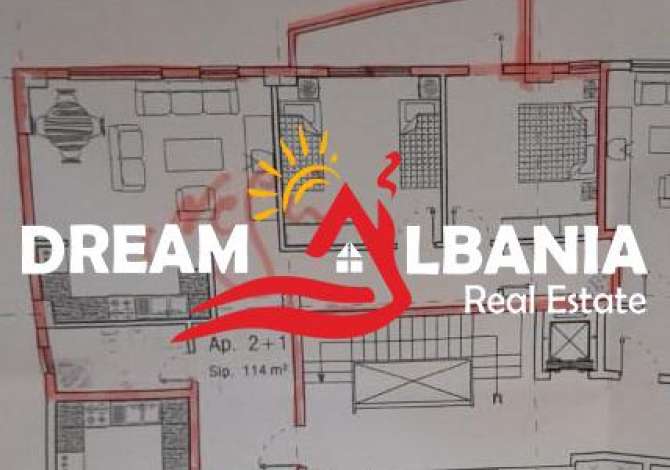 Shtepi ne shitje Apartament ne Tirane, 2+1, Mobilimi Bosh, pa mobiluar, Pagesa 110,000  Euro.