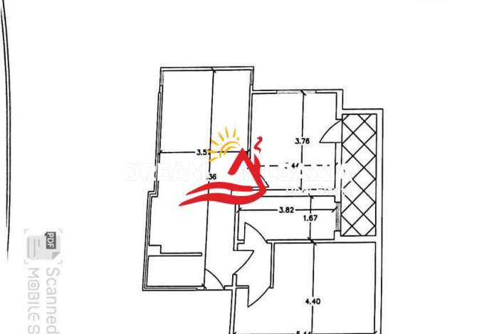 Shtepi ne shitje Apartament ne Tirane, 2+1, Mobilimi Bosh, pa mobiluar, Pagesa 145,000  Euro.