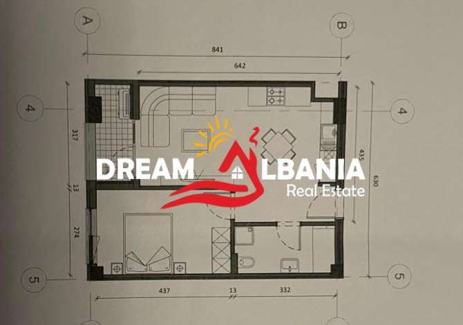 Shtepi ne shitje Apartament ne Tirane, 1+1, Mobilimi Bosh, pa mobiluar, Pagesa 77,000  Euro.