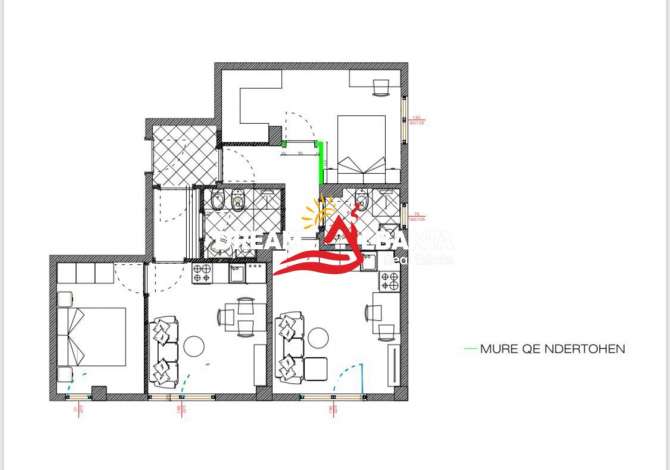 Shtepi ne shitje 2+1 ne Tirane - 190,000 Euro