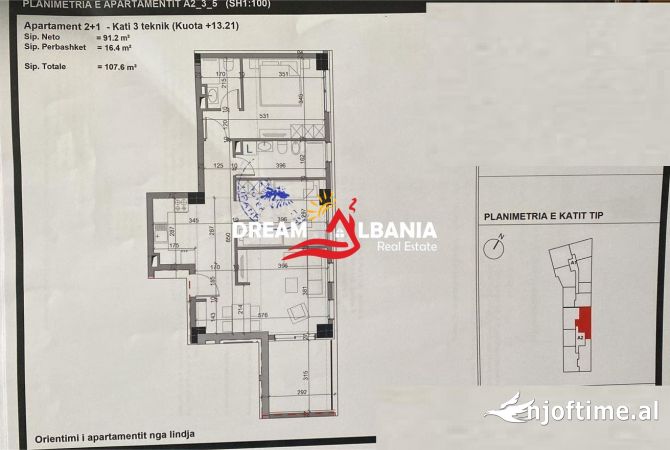Shtepi ne shitje 2+1 ne Tirane - 225,960 Euro