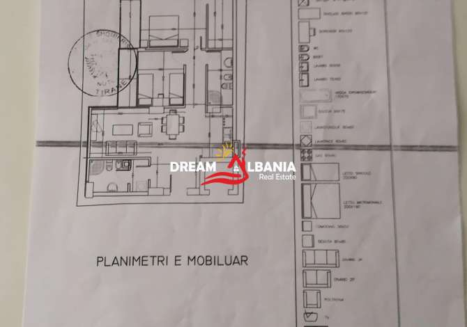 Shtepi ne shitje Apartament ne Tirane, 2+1, Mobilimi E mobiluar, Pagesa 269,000  Euro.