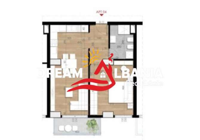 Shtepi ne shitje 1+1 ne Tirane - 103,000 Euro