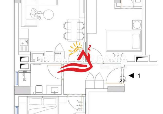 Shtepi me qera 2+1 ne Tirane - 850 Euro