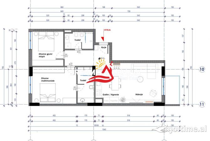 Shtepi ne shitje 2+1 ne Tirane - 194,400 Euro