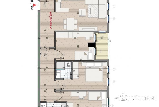 Shtepi ne shitje 3+1 ne Tirane - 105,291 Euro