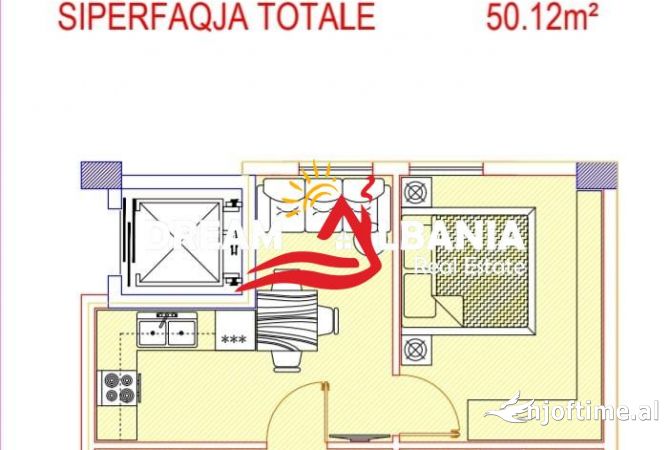 Shtepi ne shitje Apartament ne Tirane, 1+1, Mobilimi Bosh, pa mobiluar, Pagesa 128,940  Euro.