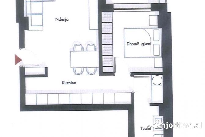 Shtepi ne shitje 1+1 ne Tirane - 114,260 Euro
