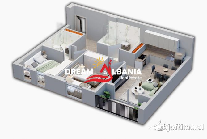 Shtepi ne shitje 2+1 ne Tirane - 94,700 Euro