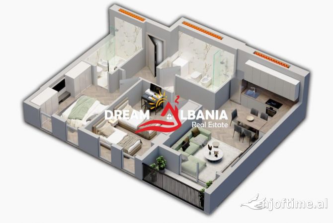 Shtepi ne shitje 2+1 ne Tirane - 87,800 Euro