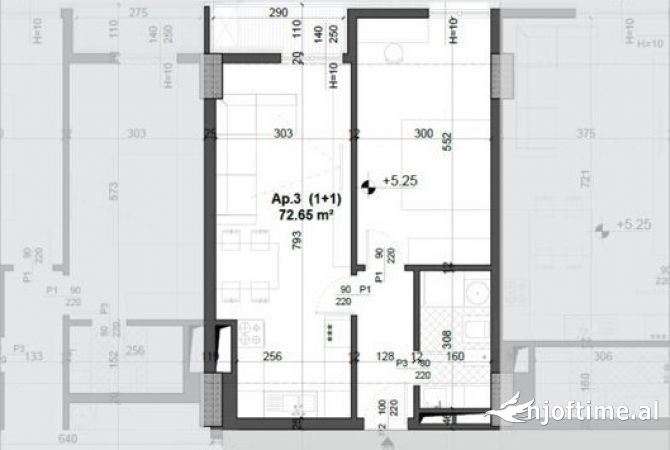 Shtepi ne shitje 1+1 ne Tirane - 101,710 Euro