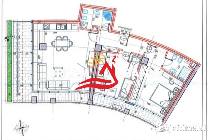 Ambient biznesi me qera 3+1 ne Tirane - 1,850 Euro