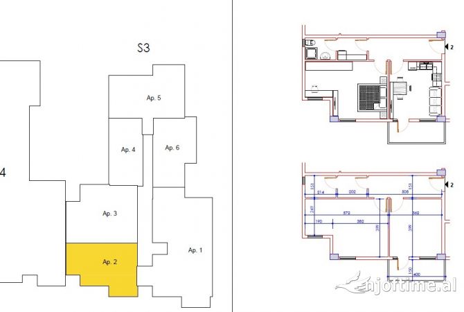 Shtepi ne shitje 1+1 ne Tirane - 119,374 Euro
