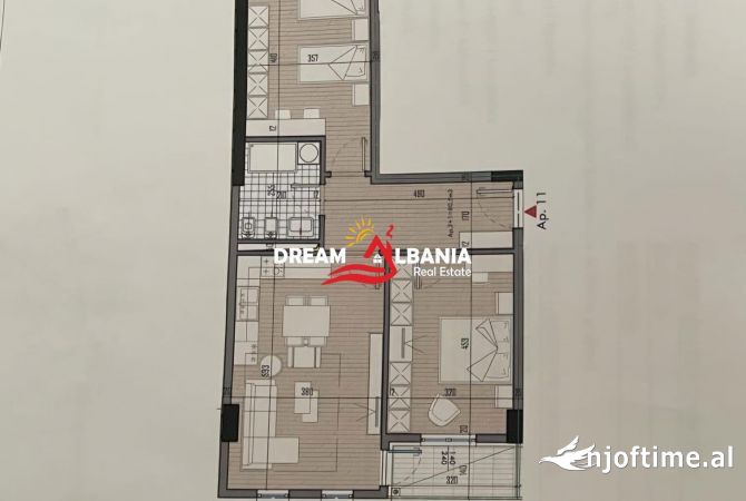 Shtepi ne shitje Apartament ne Tirane, 2+1, Mobilimi Bosh, pa mobiluar, Pagesa 94,000  Euro.