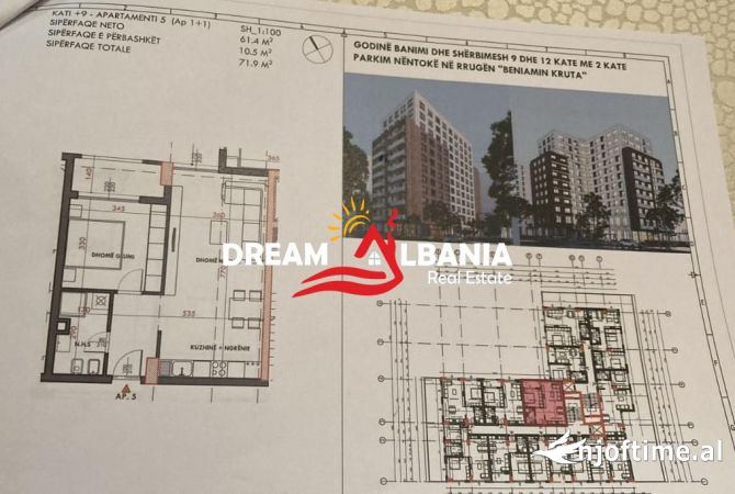 Shtepi ne shitje 1+1 ne Tirane - 105,000 Euro