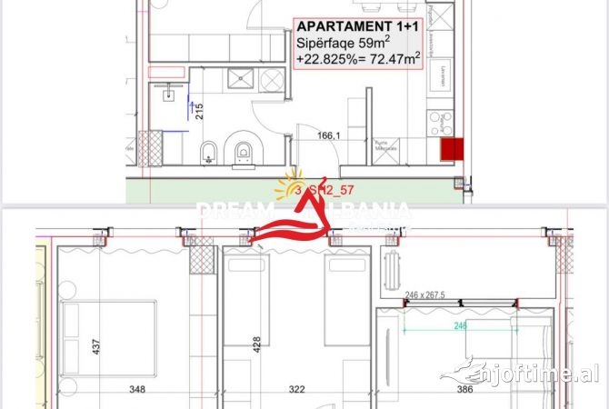 Shtepi ne shitje 1+1 ne Tirane - 99,000 Euro