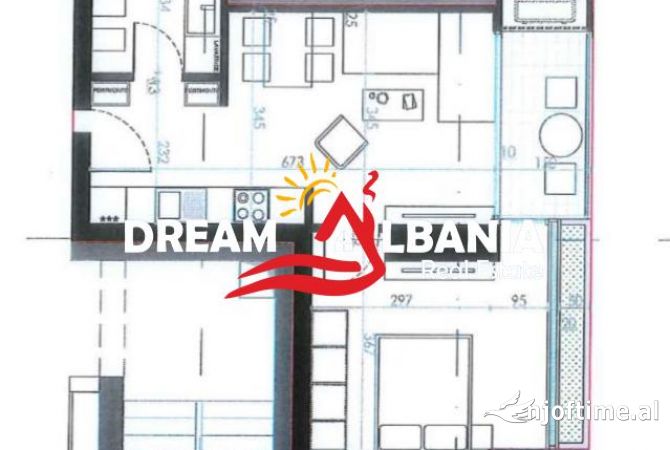 Shtepi ne shitje Apartament ne Tirane, 1+1, Mobilimi Bosh, pa mobiluar, Pagesa 128,000  Euro.