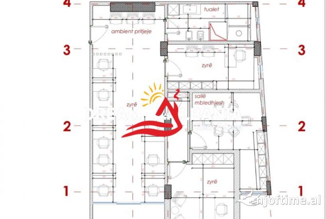 Ambiente Commerciale in Affitto 3+1 a Tirana - 1,700 Euro