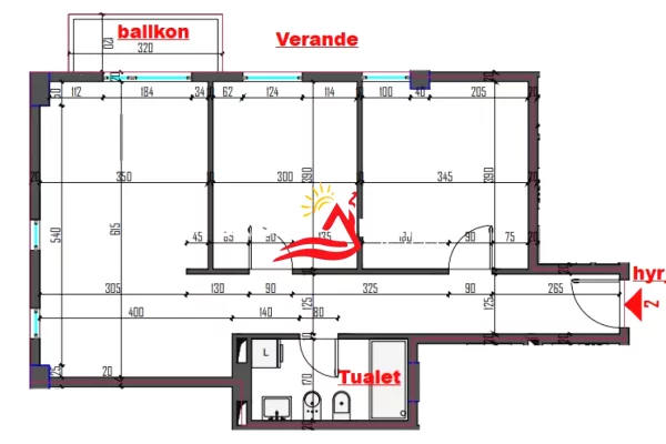 Shtepi ne shitje Apartament ne Tirane, 2+1, Mobilimi Bosh, pa mobiluar, Pagesa 210,000  Euro.