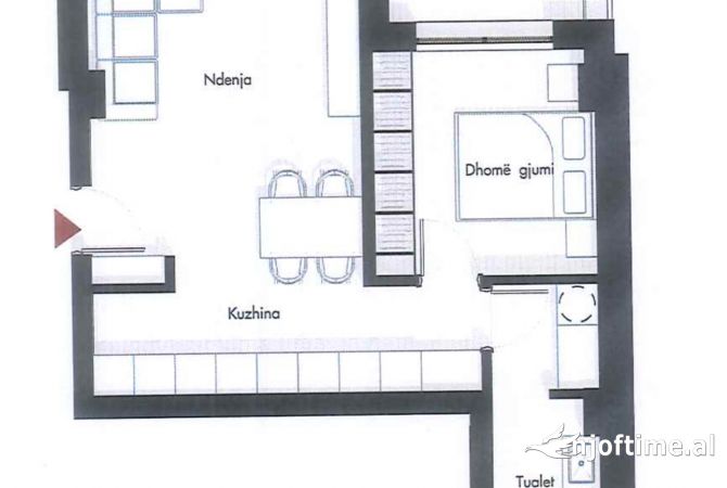 Shtepi ne shitje 1+1 ne Tirane - 106,380 Euro