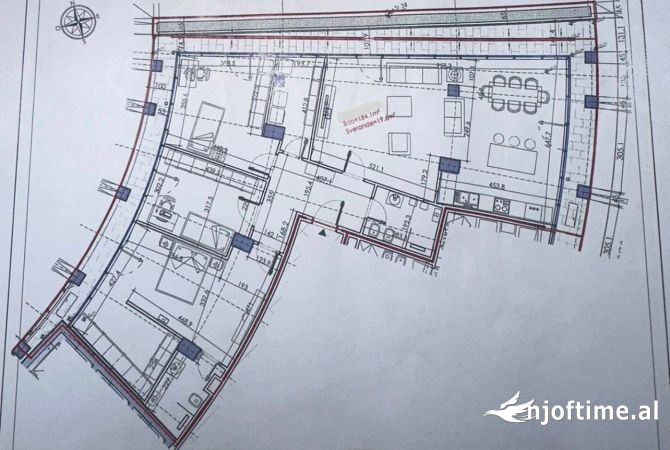 Apartment for sale in Tirana 3+1, Emty