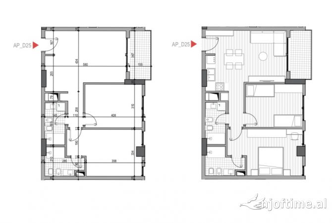 Shtepi ne shitje 2+1 ne Tirane - 155,000 Euro