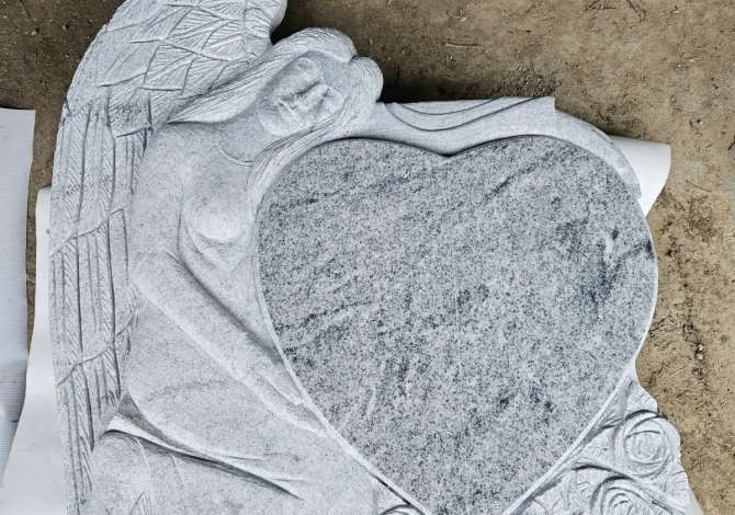 VARR ME ENGJELL DHE ZEMER - MERMER BEZHE - GRANIT I ZI - GRANIT BLU -GRANIT I BARDHE