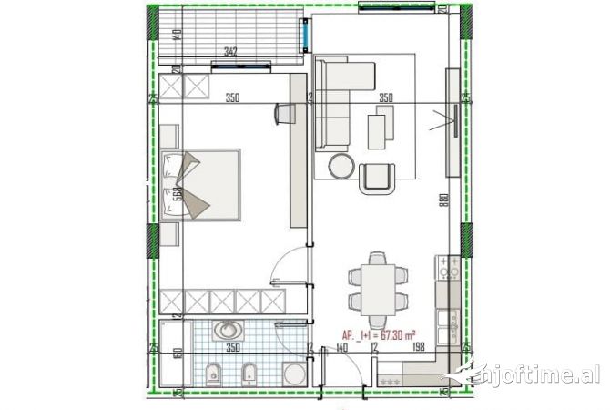 Shtepi ne shitje 2+1 ne Tirane - 75,000 Euro