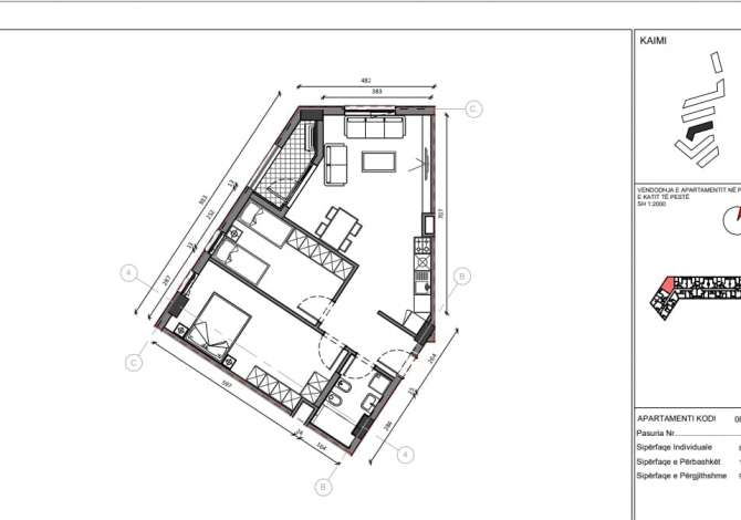 Shtepi ne shitje 1+1 ne Tirane - 105,000 Euro