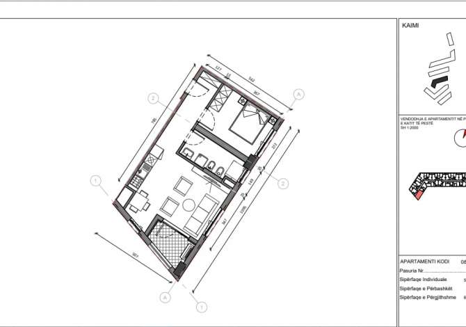 Shtepi ne shitje 1+1 ne Tirane - 105,000 Euro