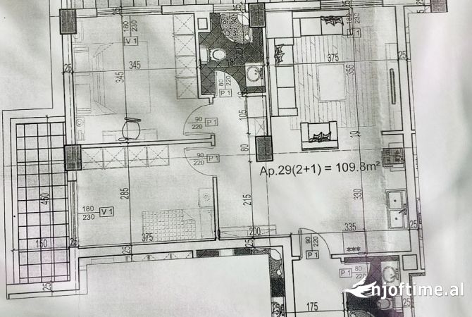 Shtepi ne shitje 2+1 ne Tirane - 162,000 Euro