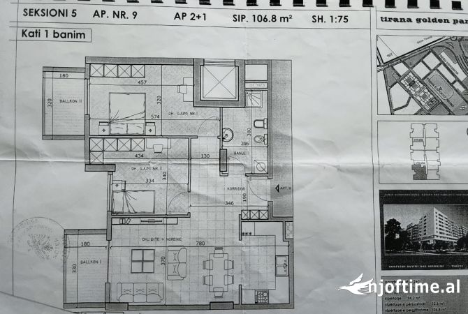 House for Sale 2+1 in Tirana - 130,000 Euro